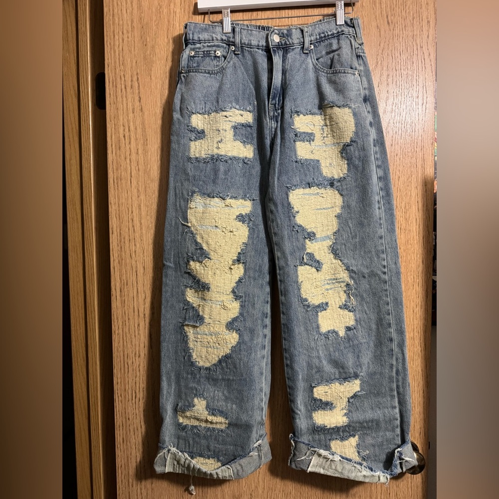 Distressed Blue Jeans for Women